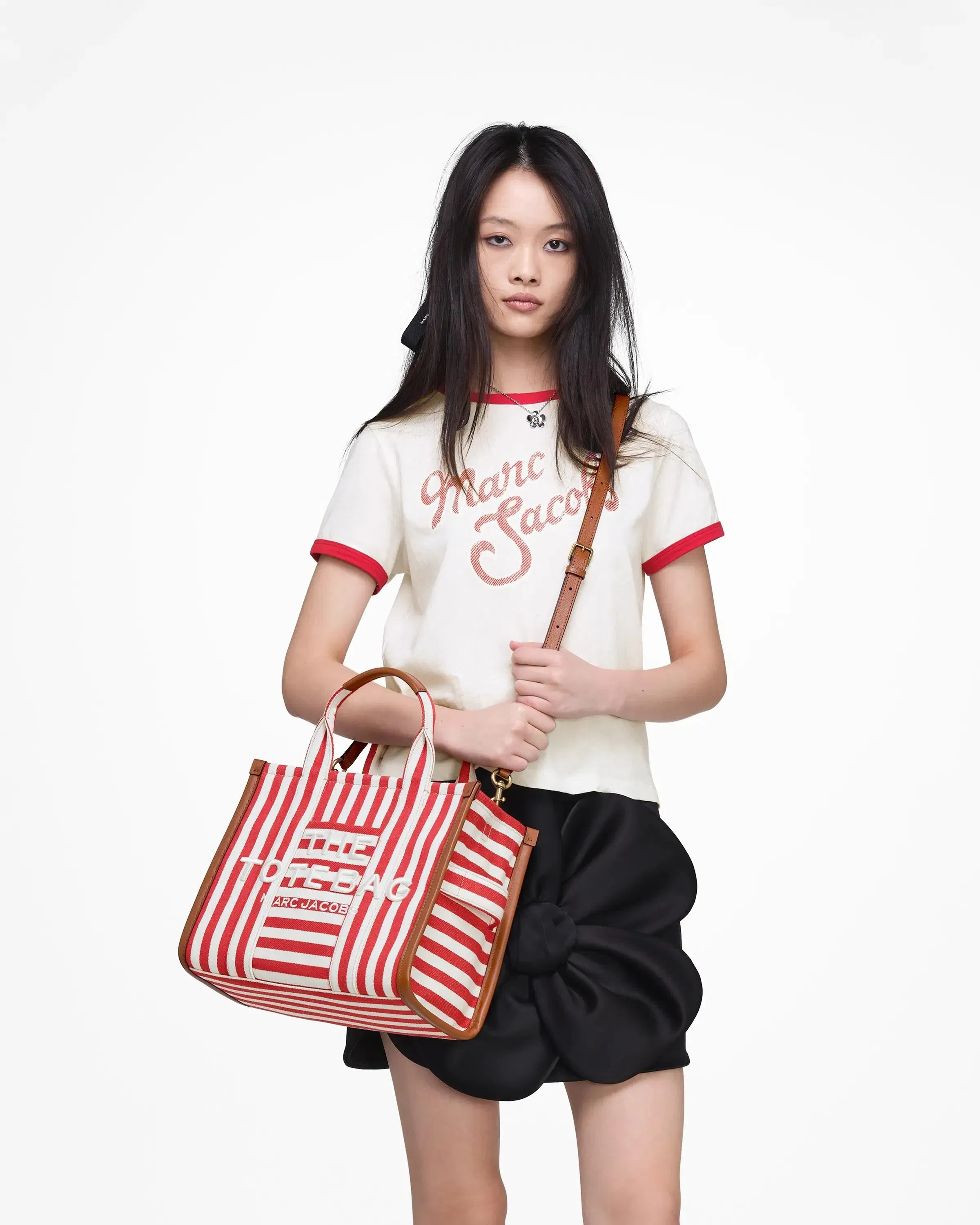 The Stripe Canvas Medium Tote Bag