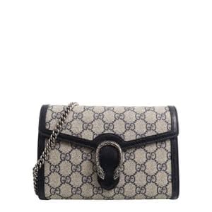Supreme GG Dionysus Chain Wallet Beige/Blue