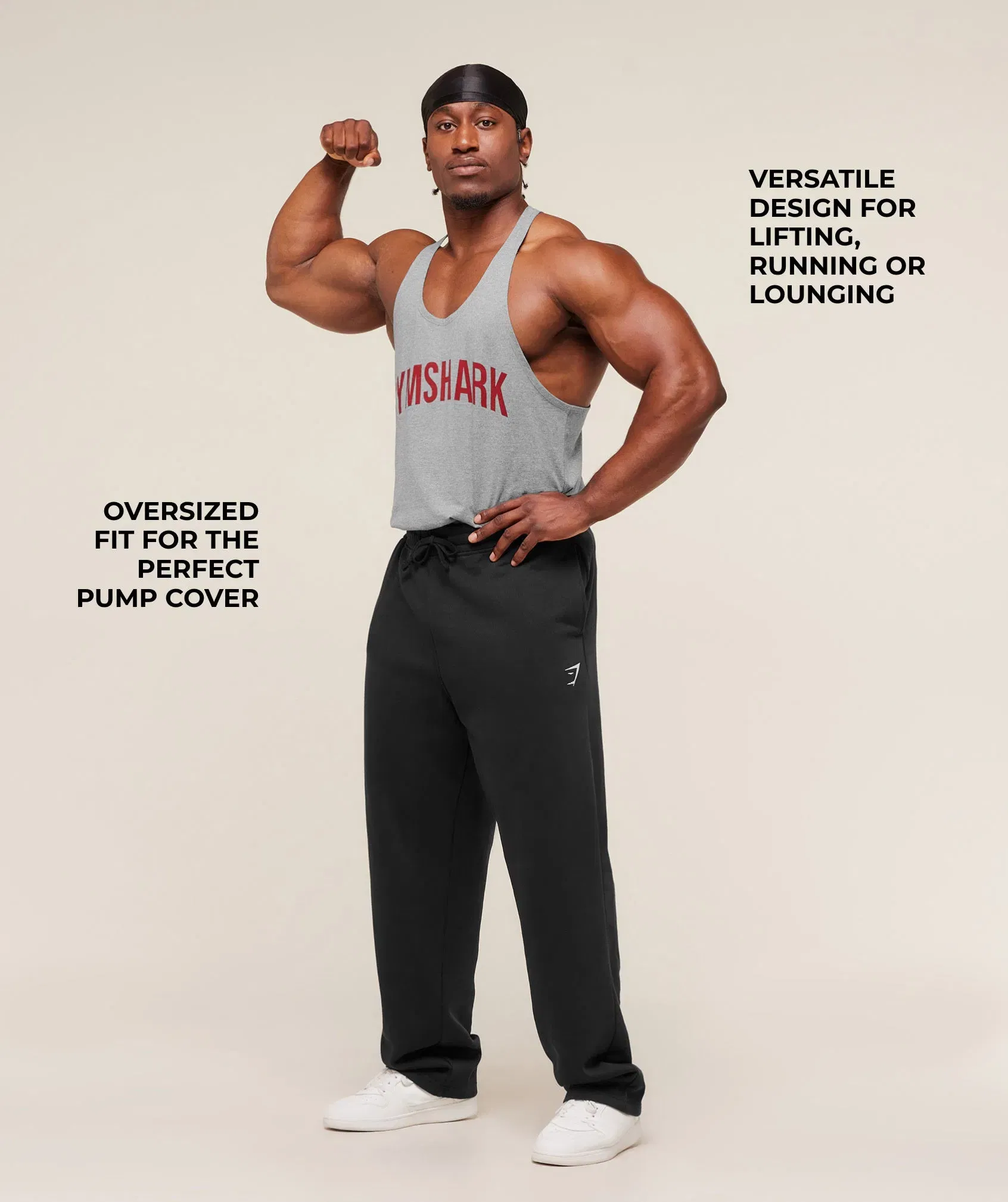 Gymshark Power Stringer - Charcoal Core Marl