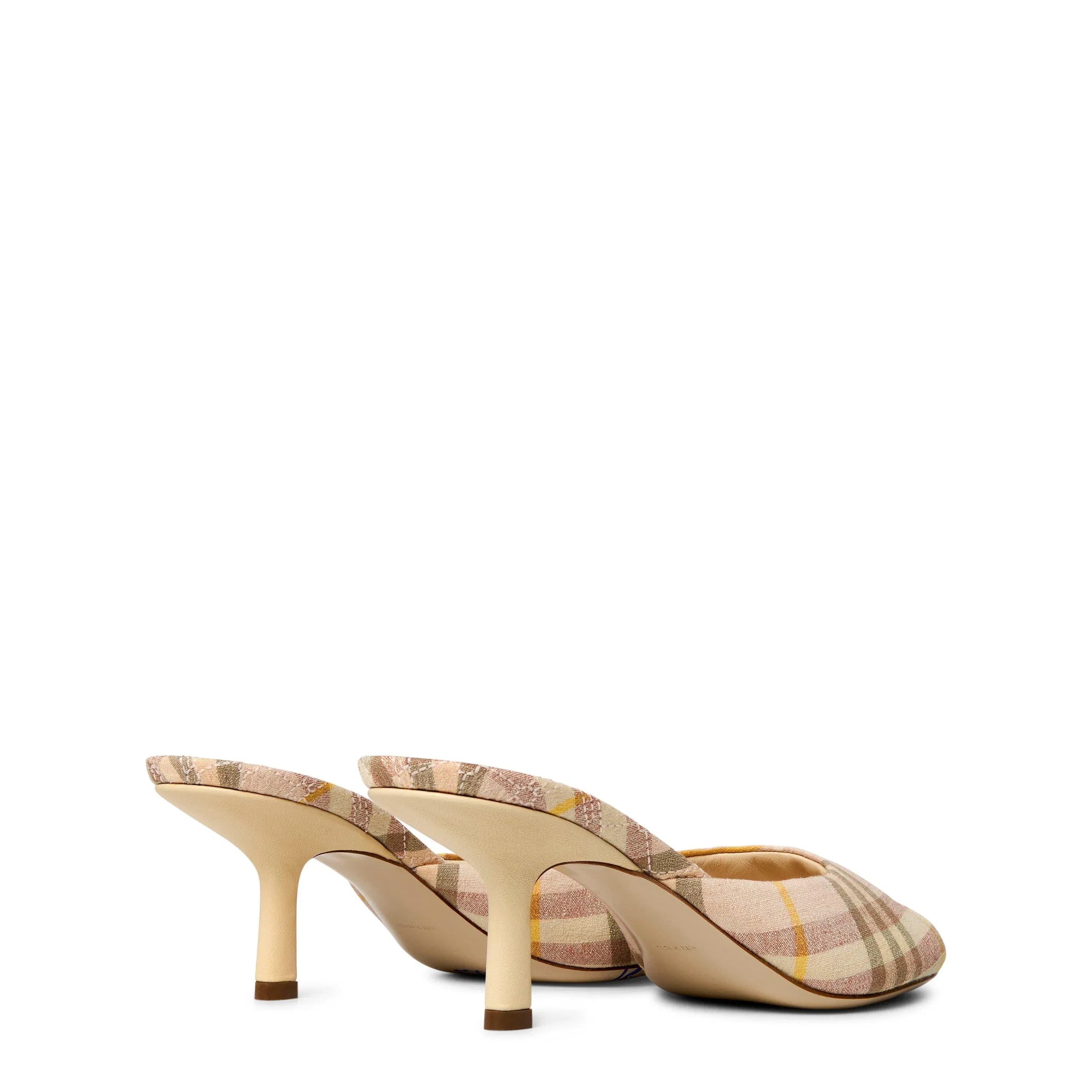 Check 65mm Mews Low Mules