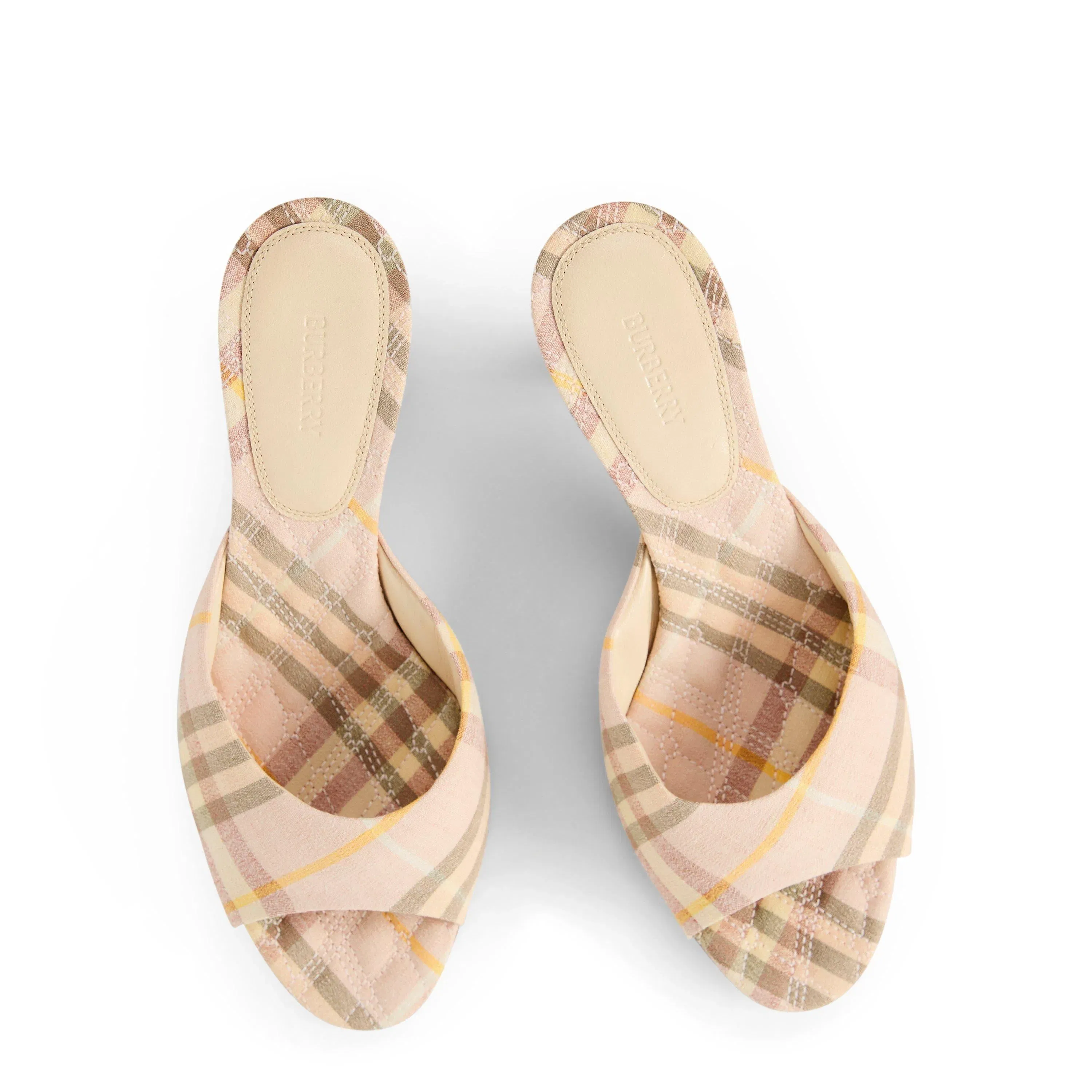 Check 65mm Mews Low Mules