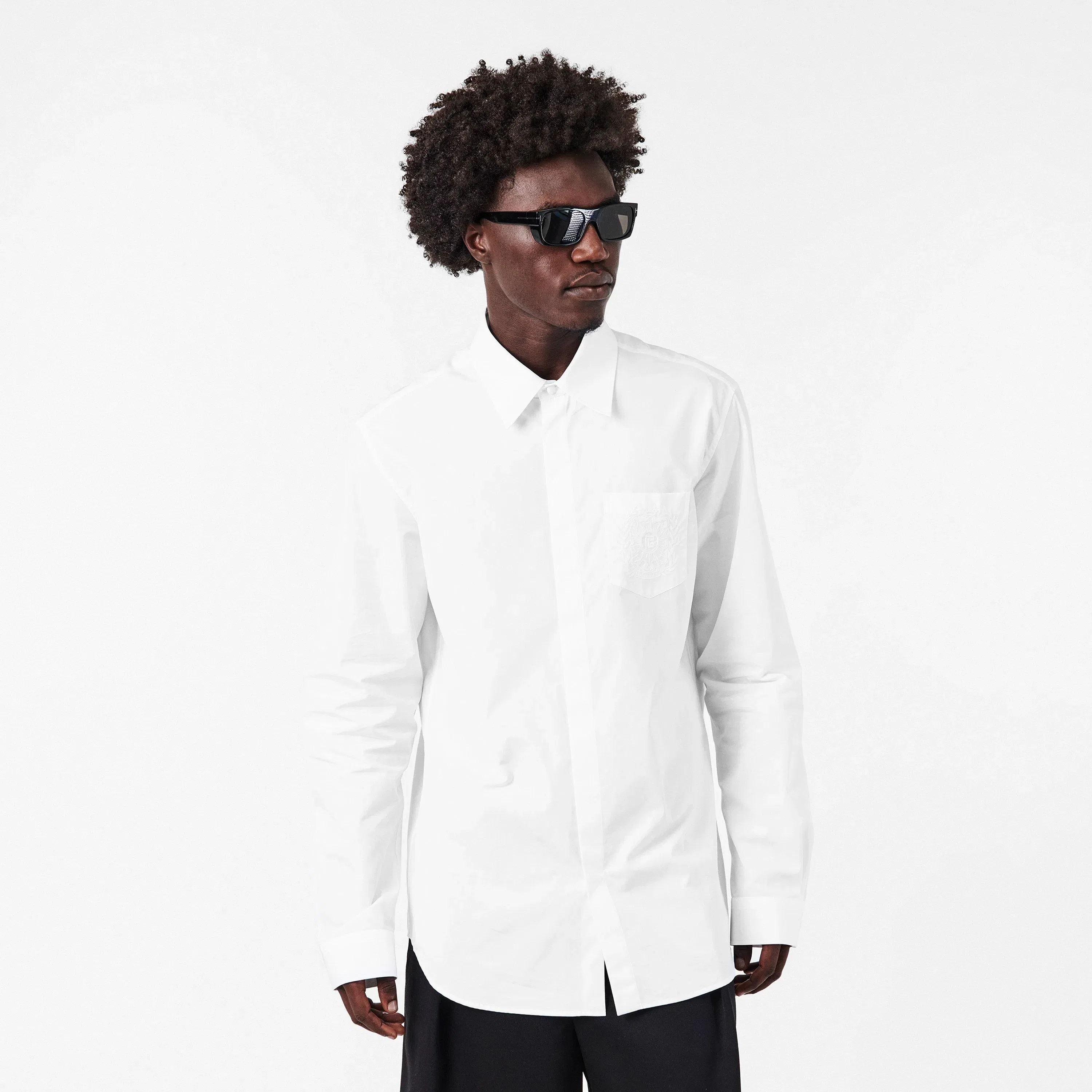 Emblam Long Sleeve Plain Shirt