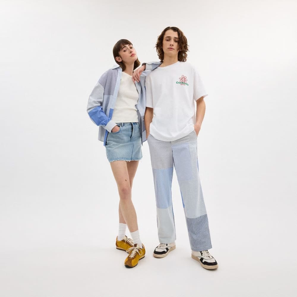 Patchwork Striped Pants