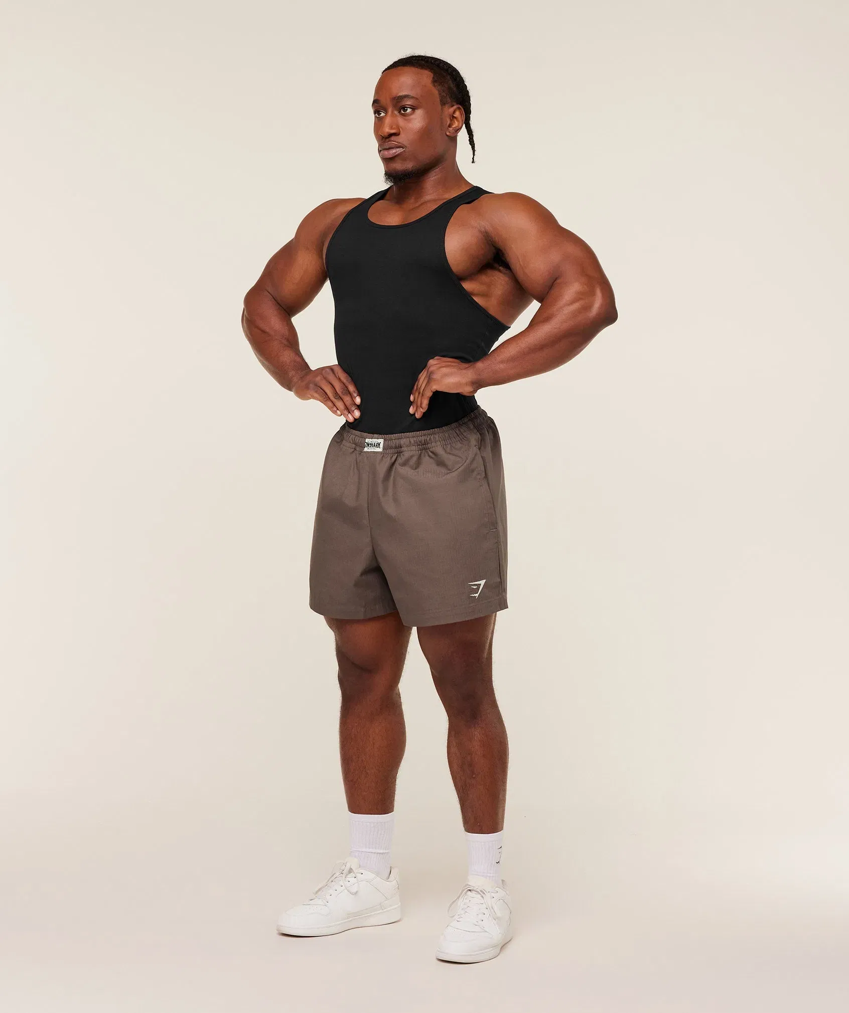 Gymshark Pumper Shorts 5" - Soft Brown