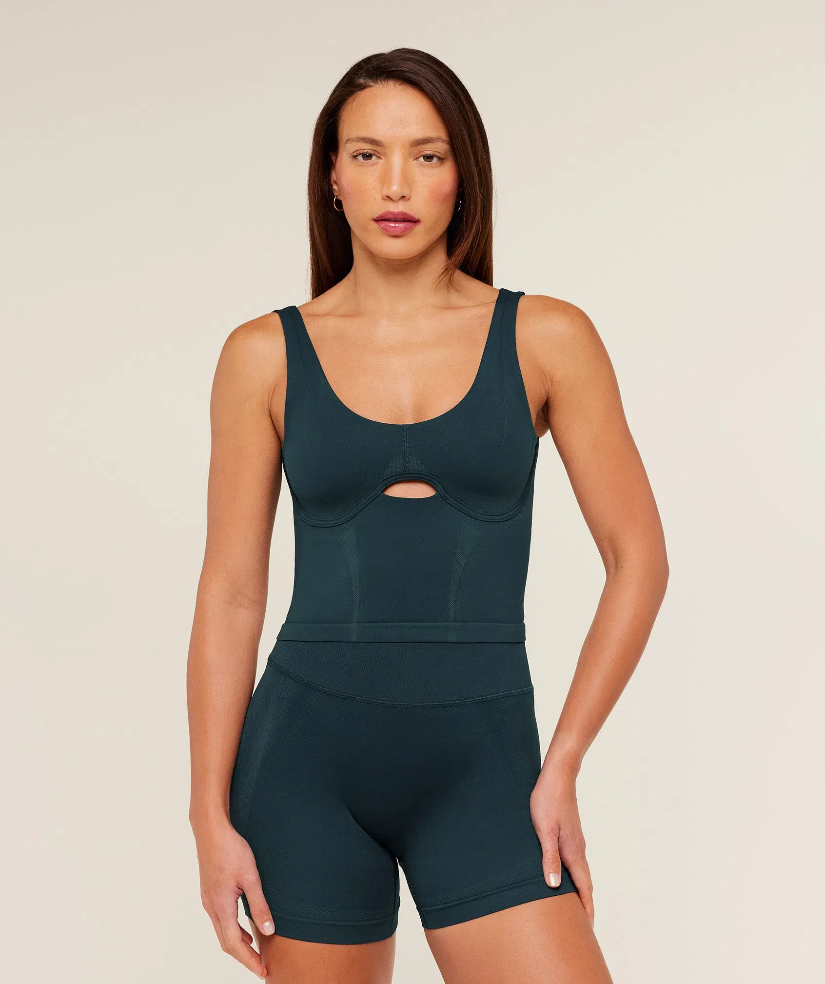 Gymshark Weekend Seamless Tank Top - Deep Petrol Blue / Stealth Blue