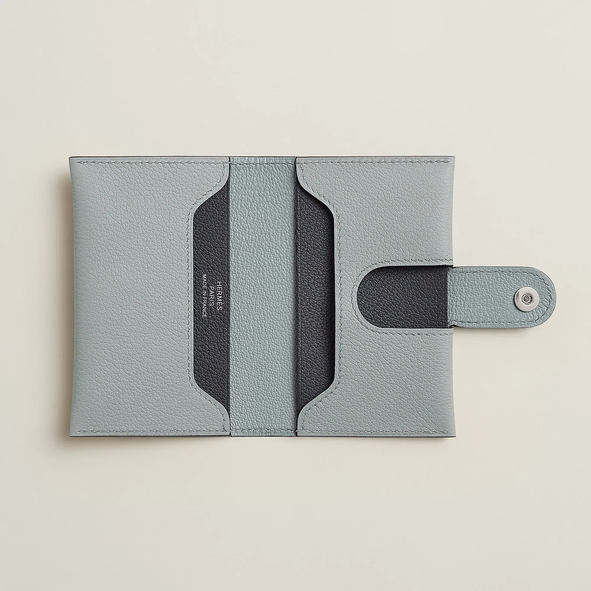 Hermes R.M.S Card Holder Bleu Zanzibar
