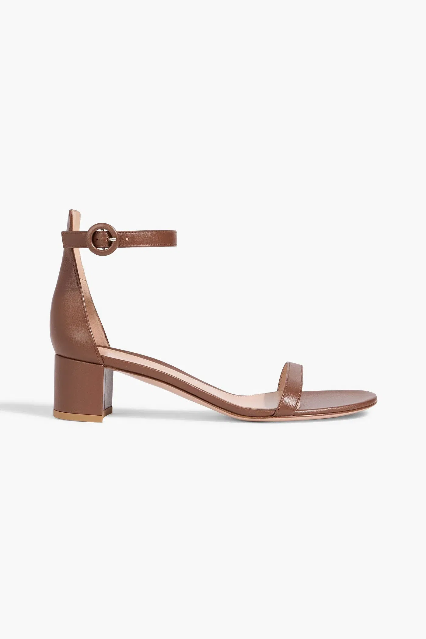 Gianvito Rossi Gaeta 45 Leather Sandals Brown Women's