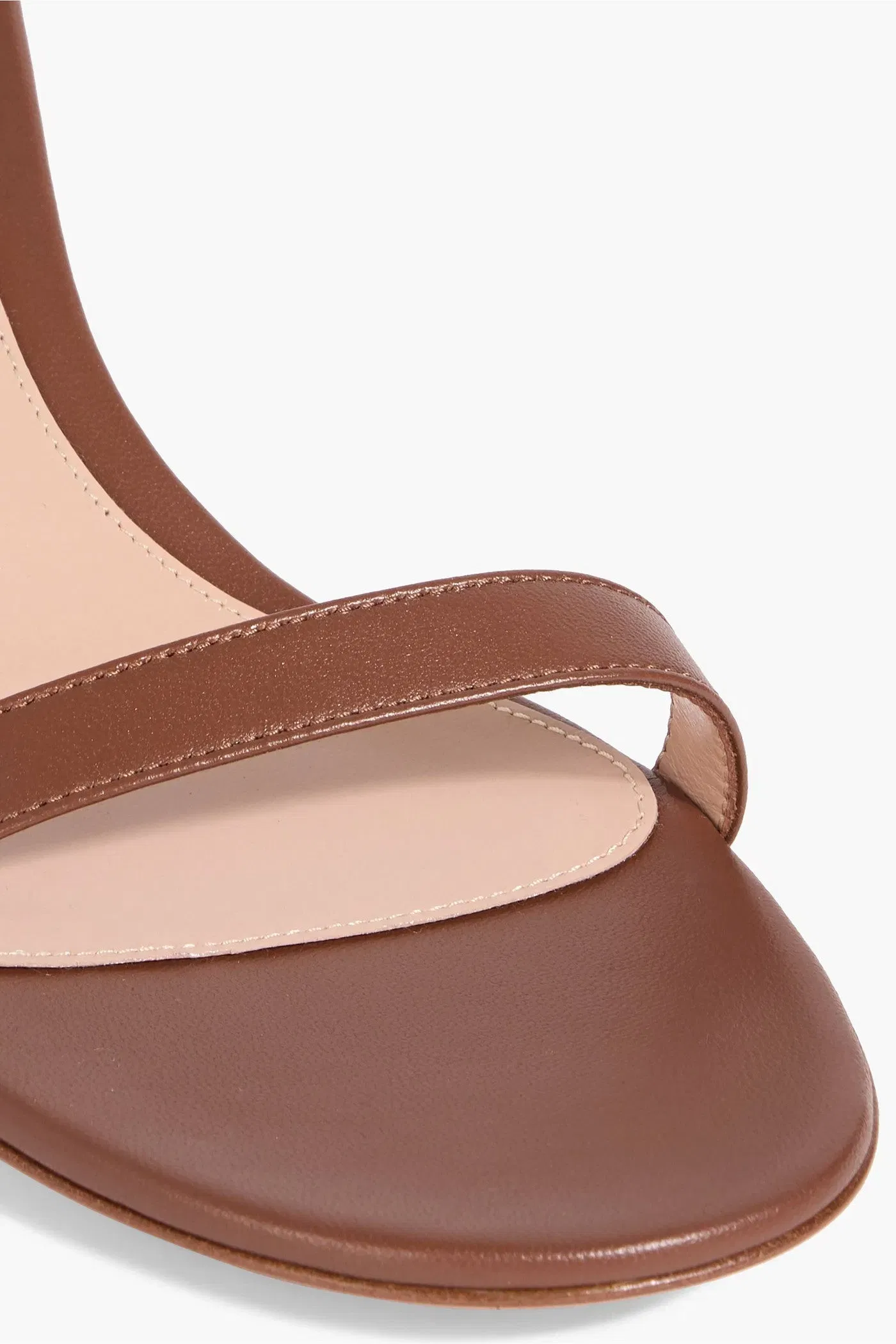 Gianvito Rossi Gaeta 45 Leather Sandals Brown Women's