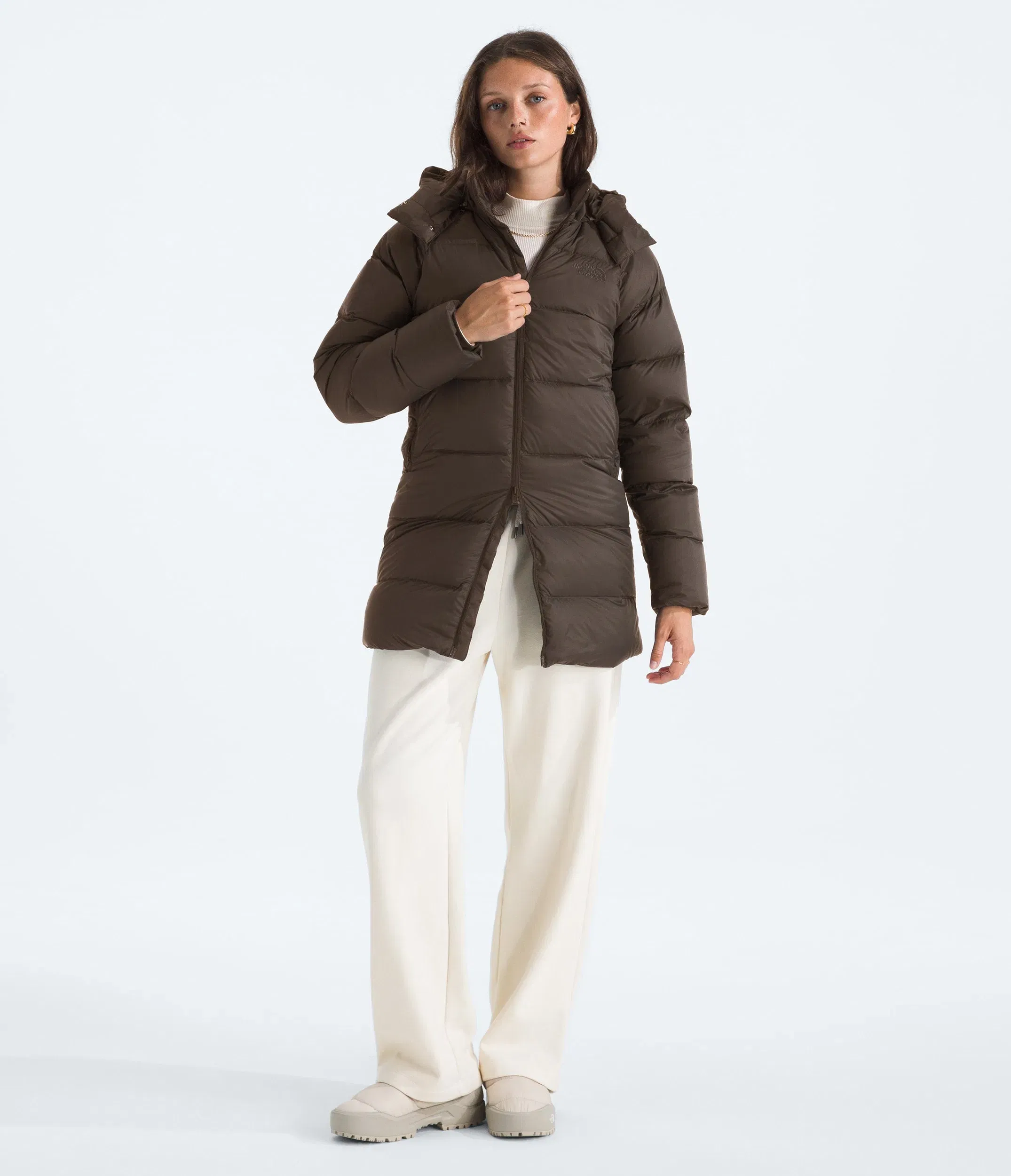 The North Face Women’s Hydrenalite™ City Down Hooded Parka Smokey Brown