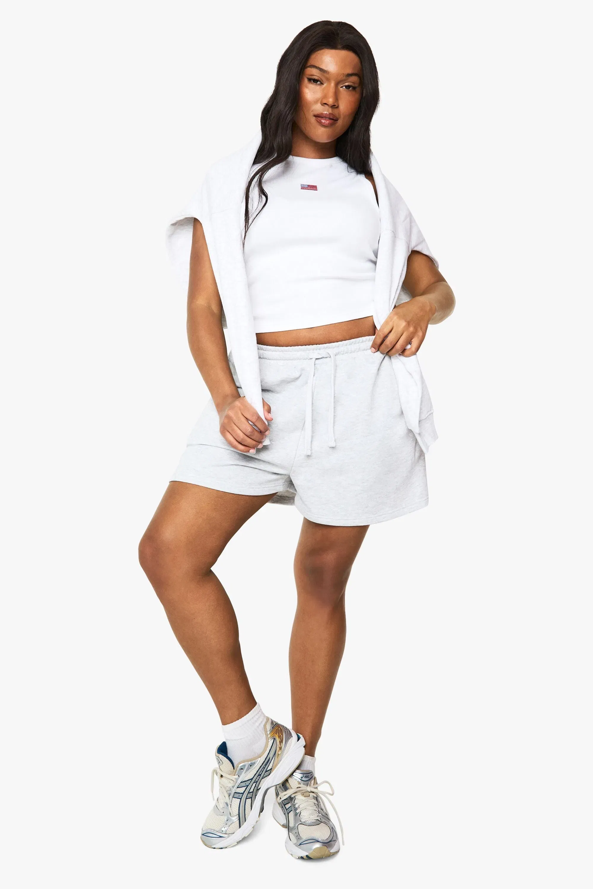 Plus American Flag Racer Top