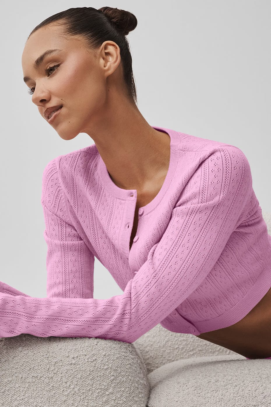 Pointelle Sweater Be Mine Cardigan