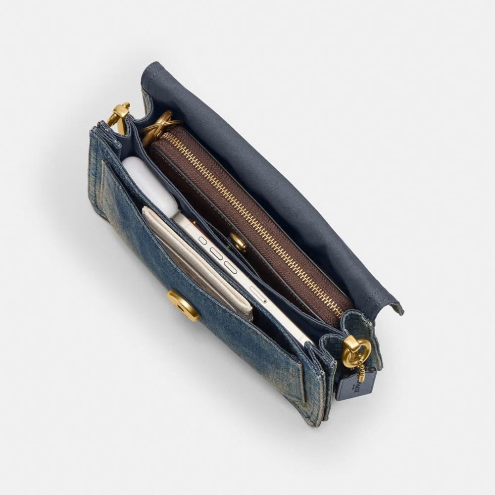 Tabby Shoulder Bag 26 In Regenerative Cotton Denim