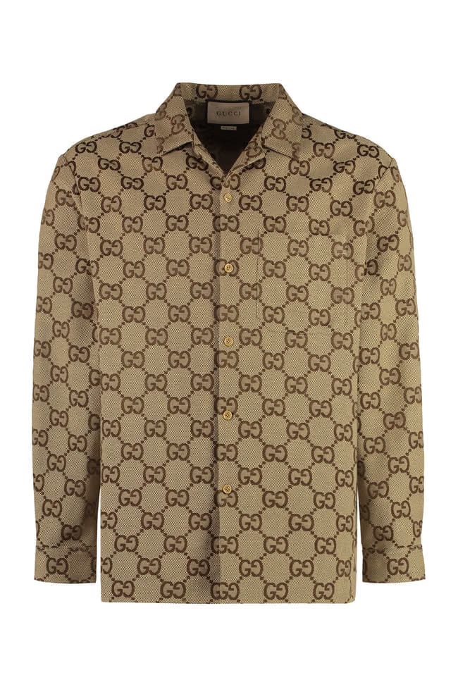 Maxi GG canvas overshirt
