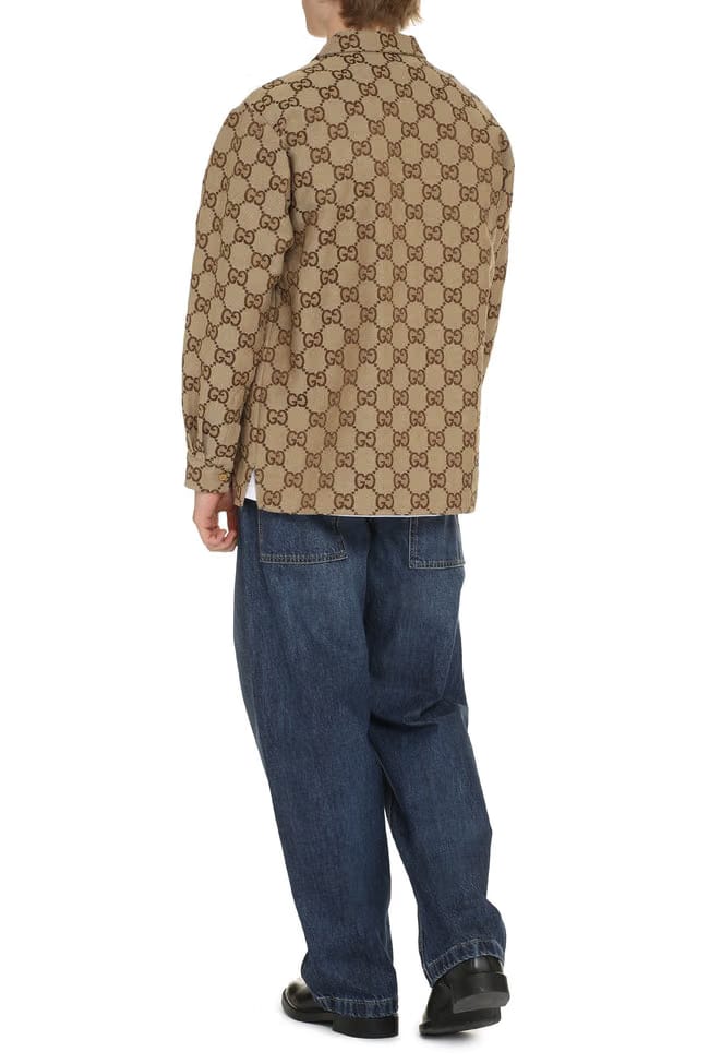 Maxi GG canvas overshirt