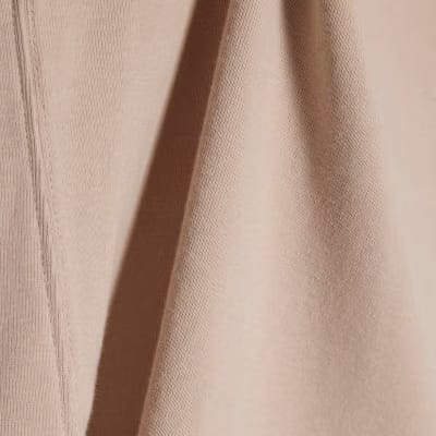 Beige Short Sleeve Fitted Top