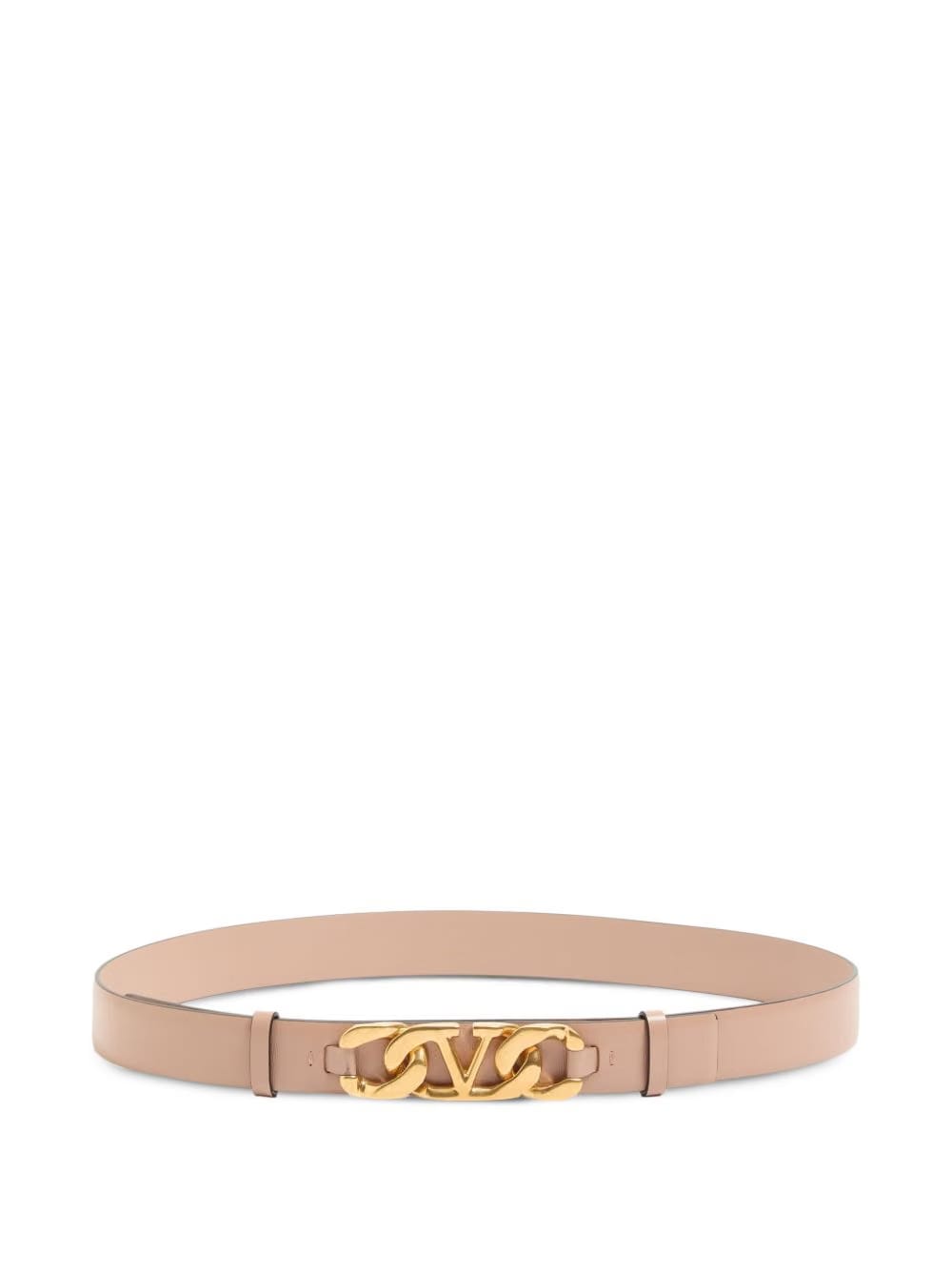 Vlogo chain shiny calfskin belt