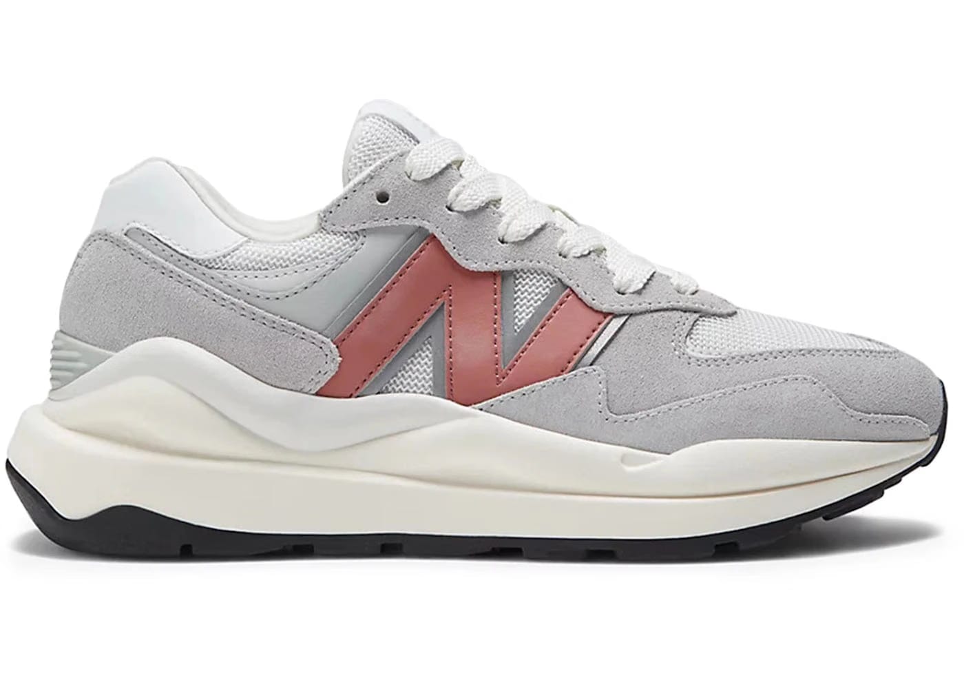 New Balance 57/40 Light Aluminium Mineral Red White Womens