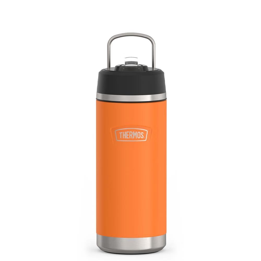 Thermos 18oz Icon Kids Water Bottle With Straw Lid Orange