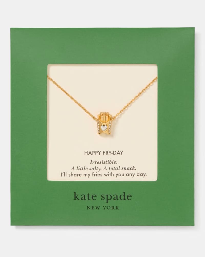 Happy Fry-day Carded Pendant