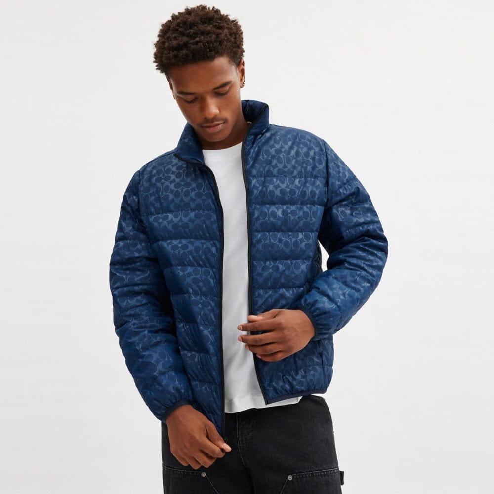 Lightweight Down Jacket In Recycled Polyester