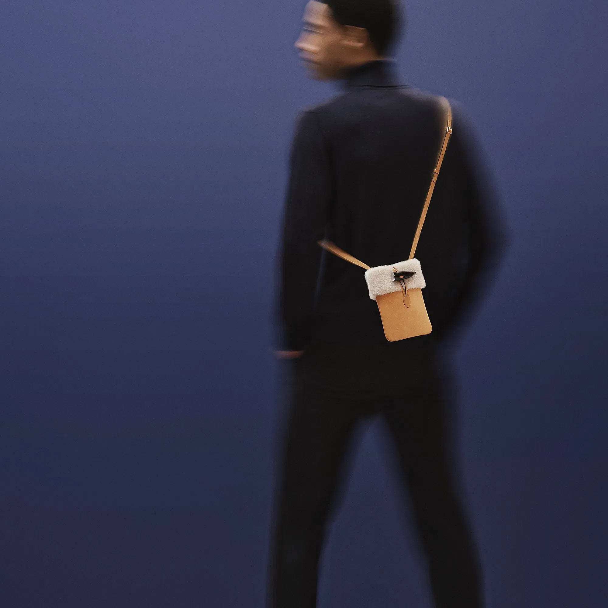 Hermes Plush Phone Case Chamois