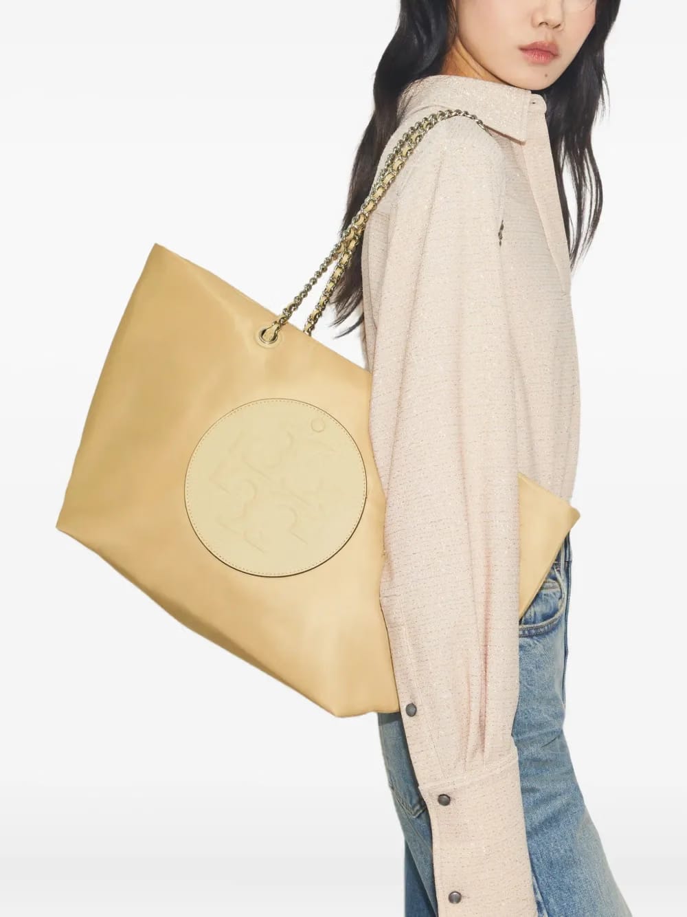 Ella chain zip tote bag