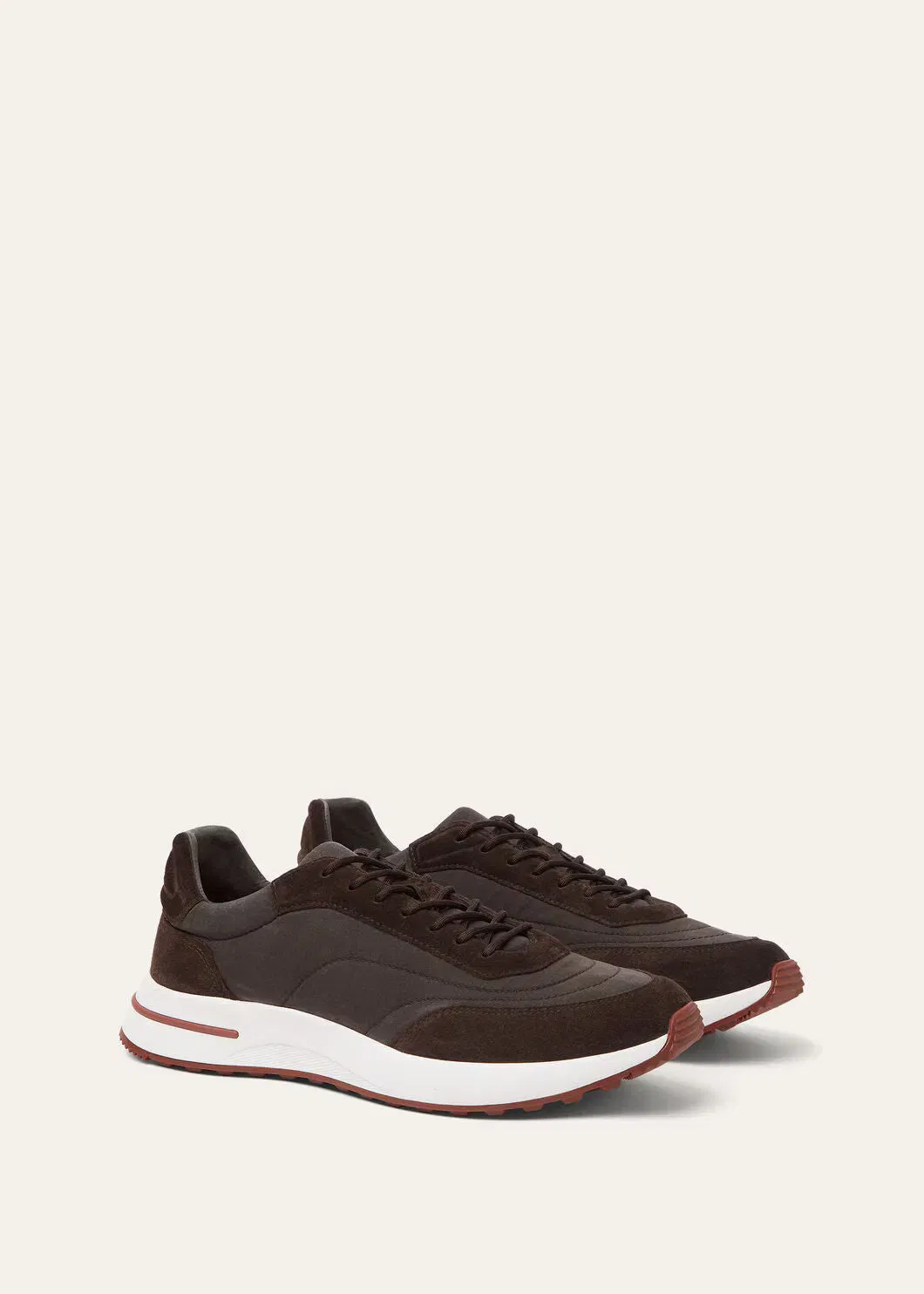 LoroPiana Week End Walk Sneaker Cedar Bronze