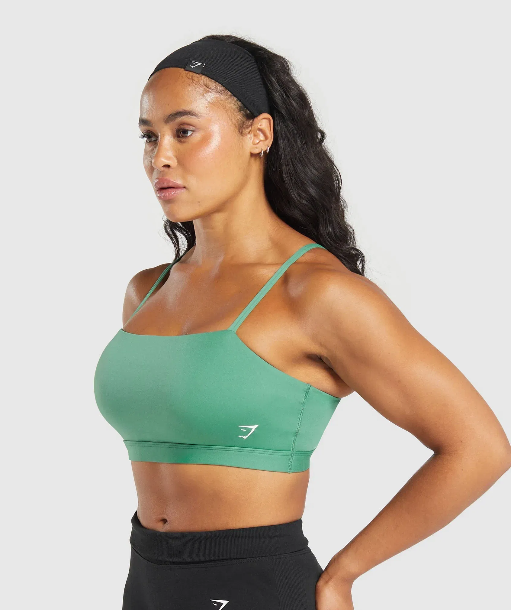 Women's Gymshark Cut Out Bandeau Discipline Green