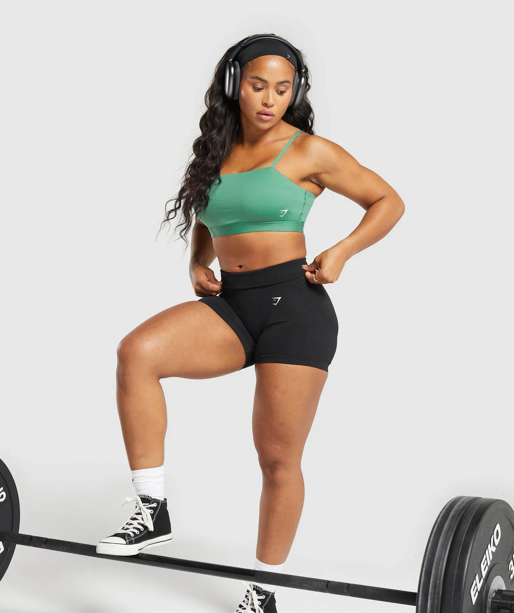 Women's Gymshark Cut Out Bandeau Discipline Green