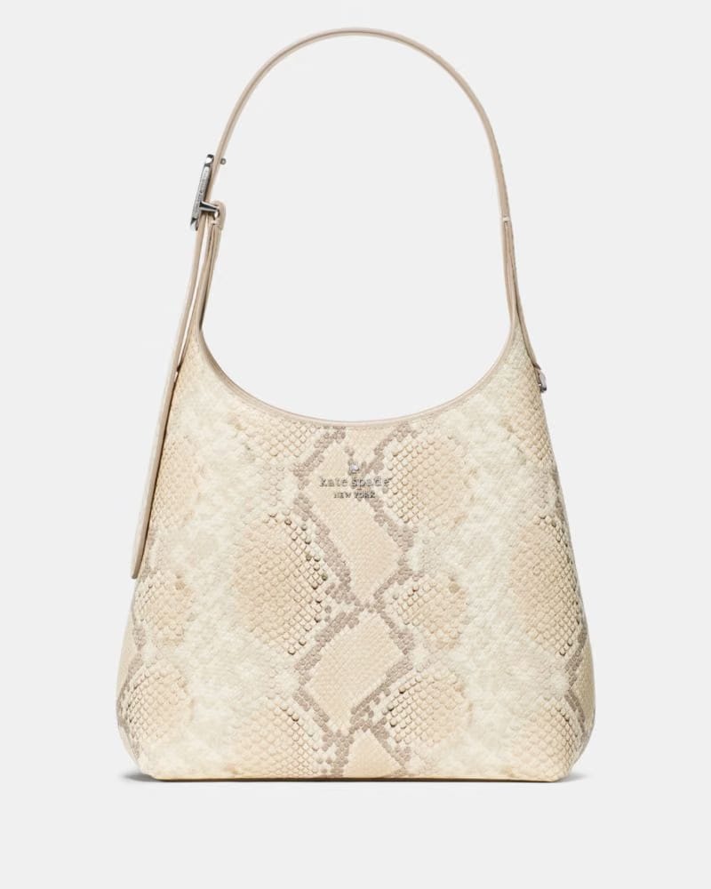 KateSpade 454 Snake Embossed Small Shoulder Bag Natural Multi