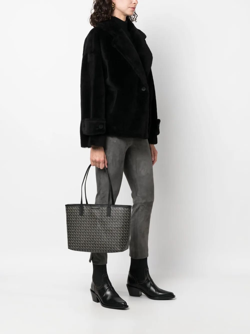 monogrammed logo tote bag