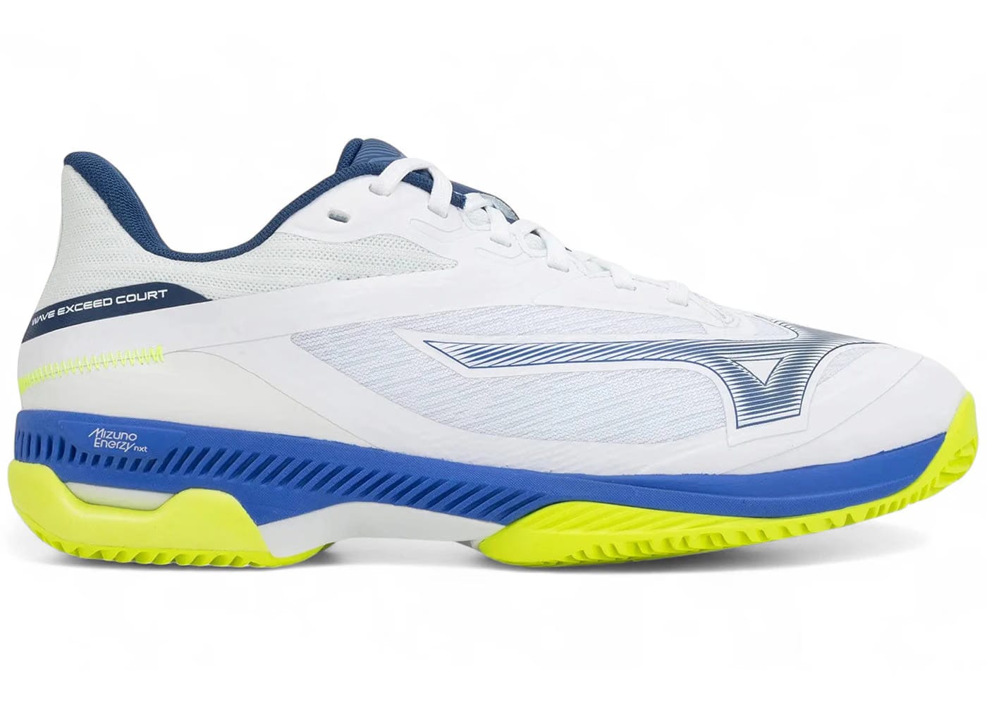 Mizuno Wave Exceed Court Cc White Dazzling Blue Lightning