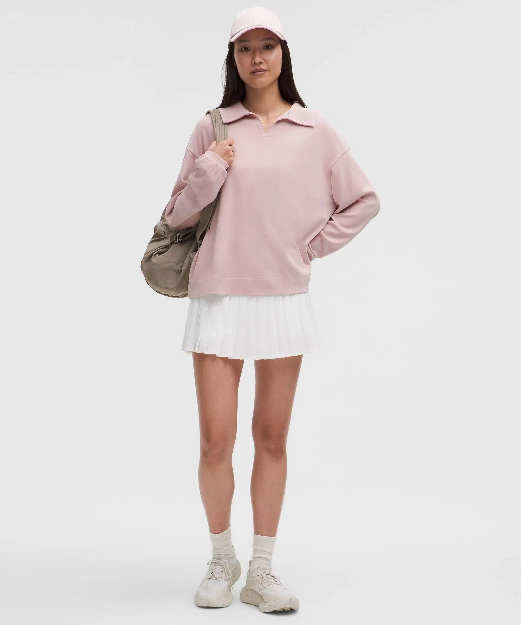 Lululemon Softstreme Pique Oversized Long-Sleeve Polo Shirt
