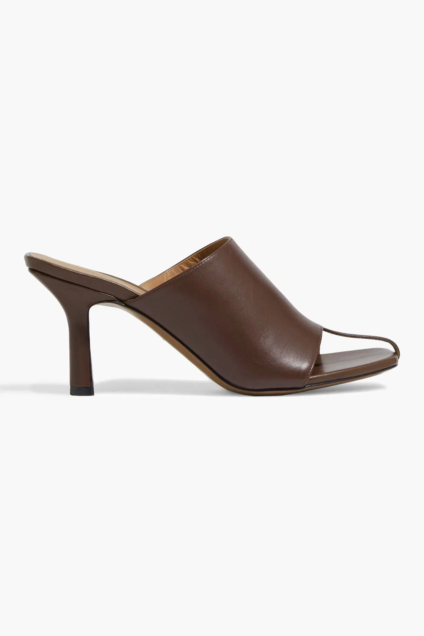 Neous Jumel 80 Leather Mules Chocolate Women's
