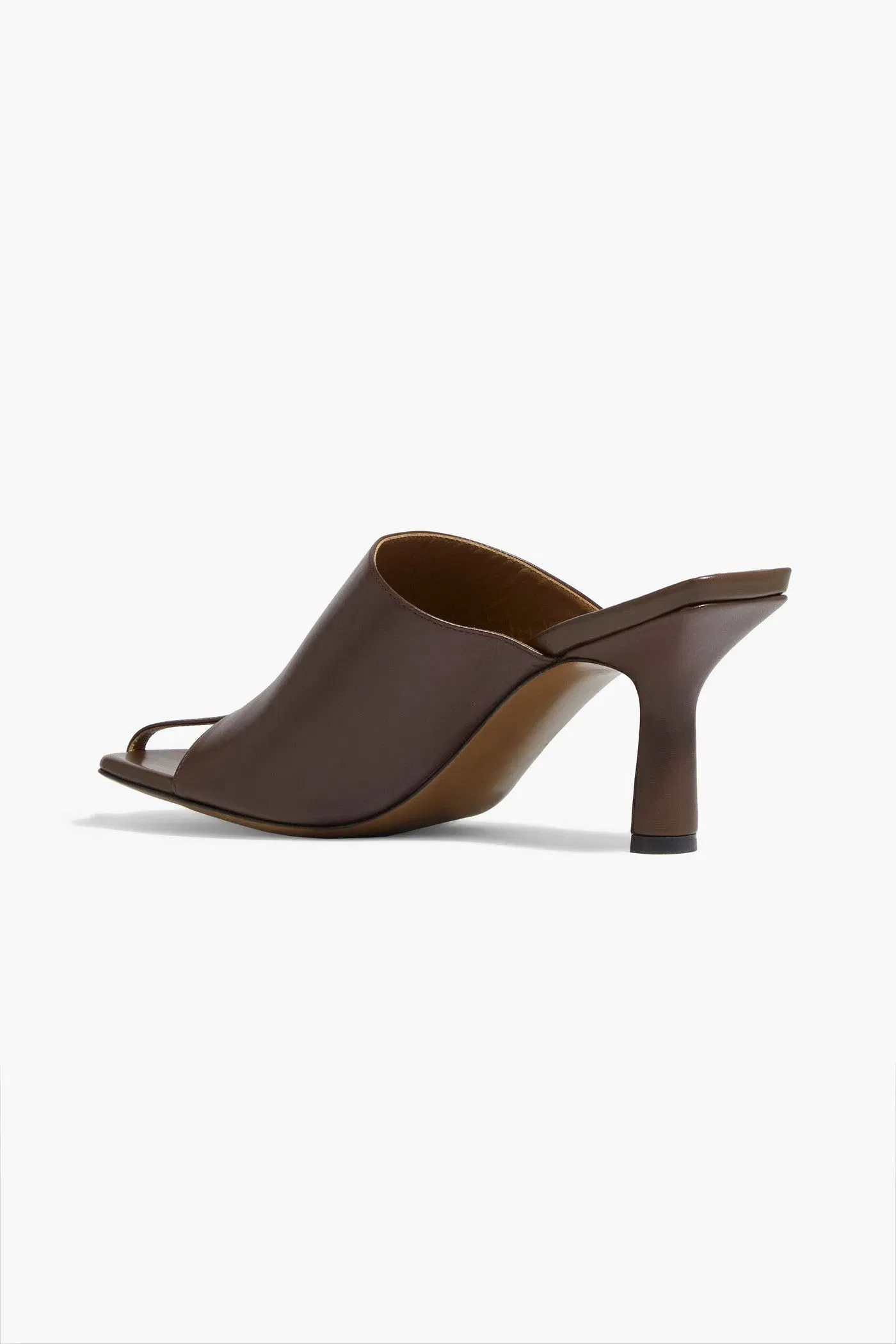 Neous Jumel 80 Leather Mules Chocolate Women's