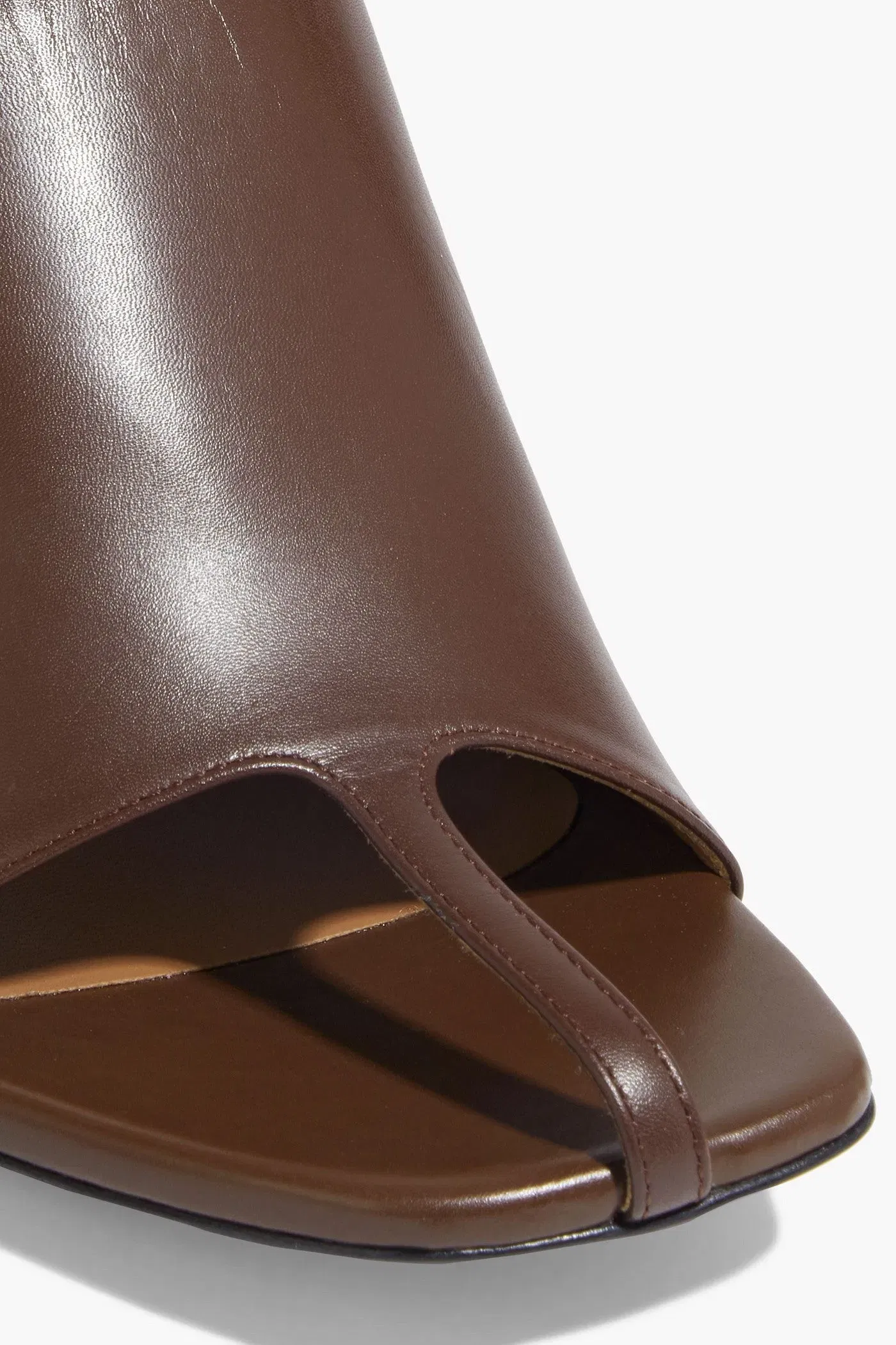Neous Jumel 80 Leather Mules Chocolate Women's