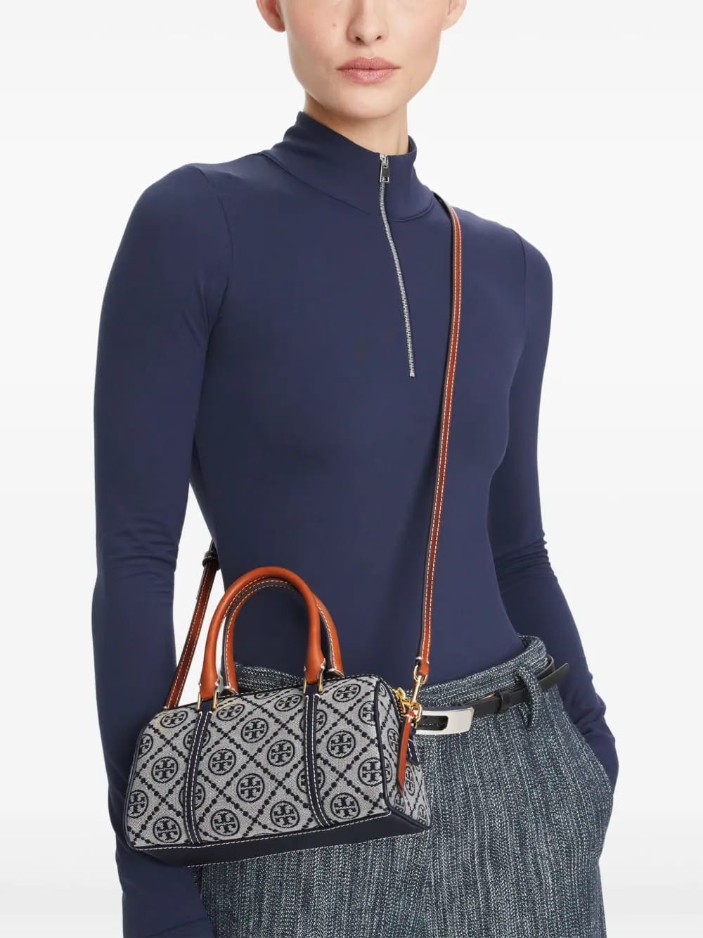 mini T Monogram barrel bag