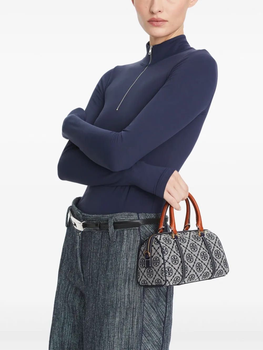 mini T Monogram barrel bag