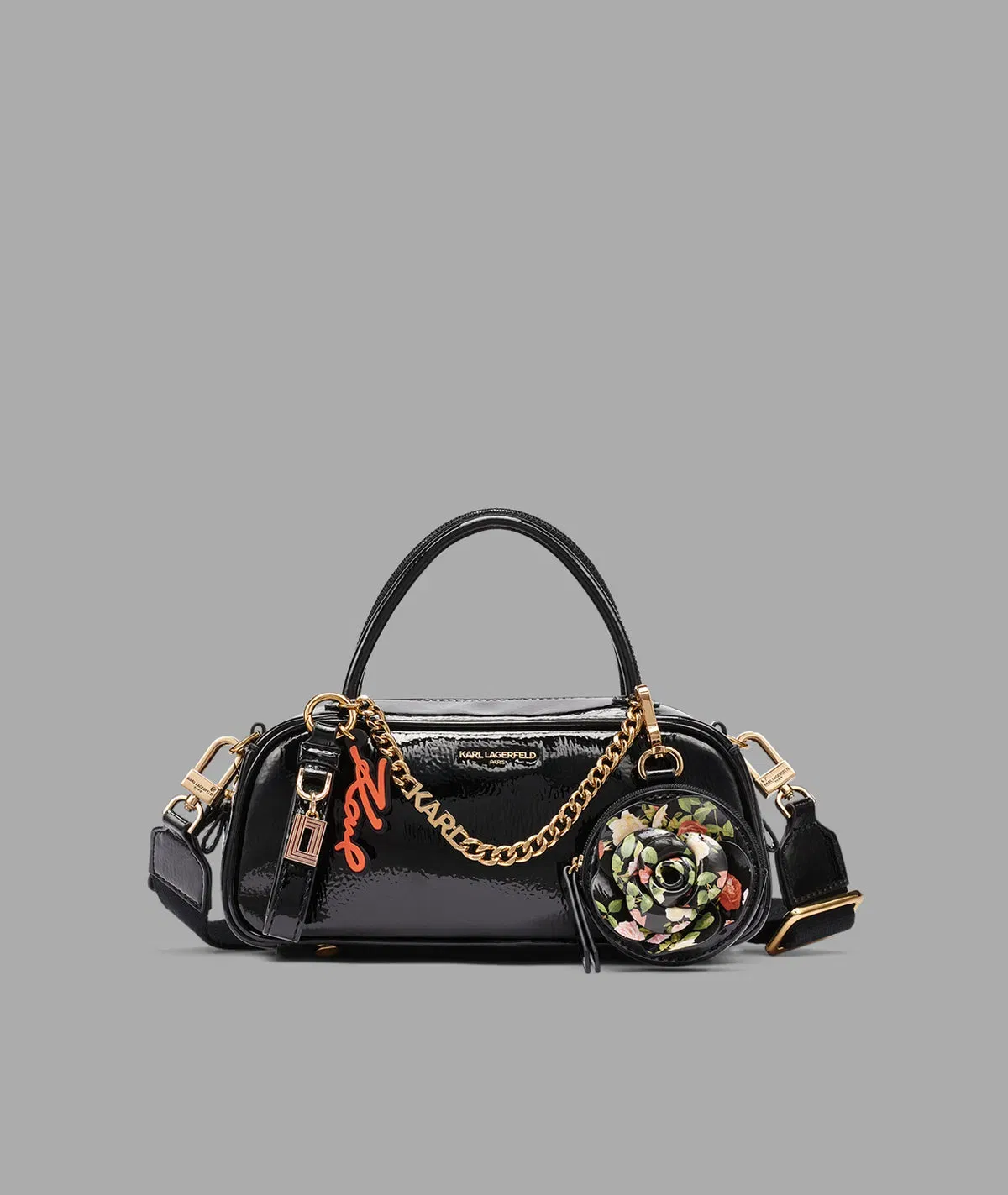 KarlLagerfeld Zaylia mini crossbody with chain & coin purse black