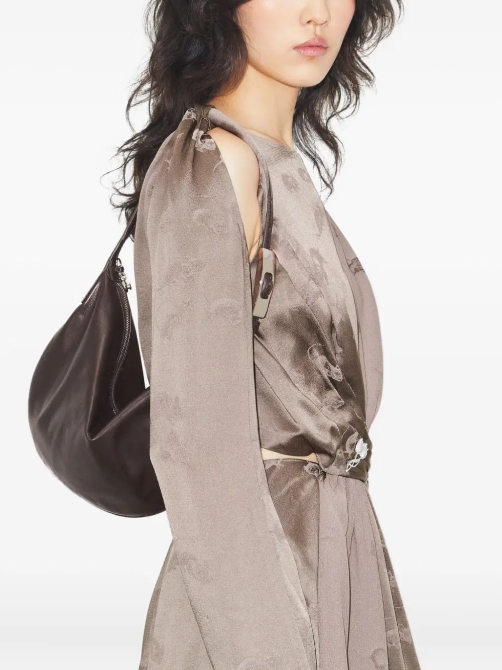 small Balloon zip leather shoulder bag