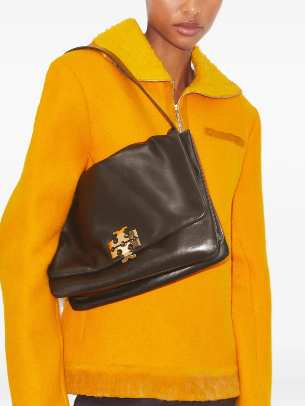 large Charlie logo shoulder bag