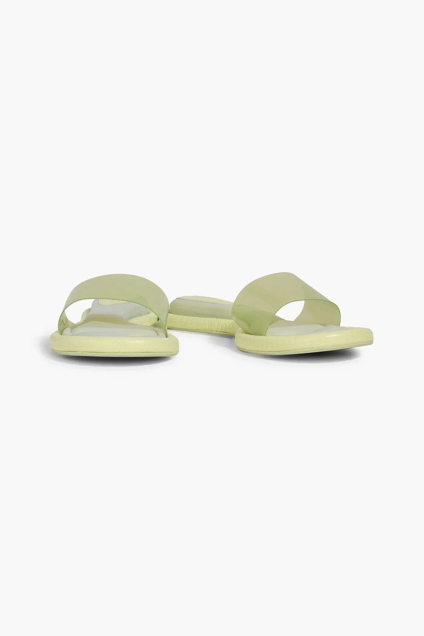 Cult Gaia Aldari Pvc Slides Light Green Women's