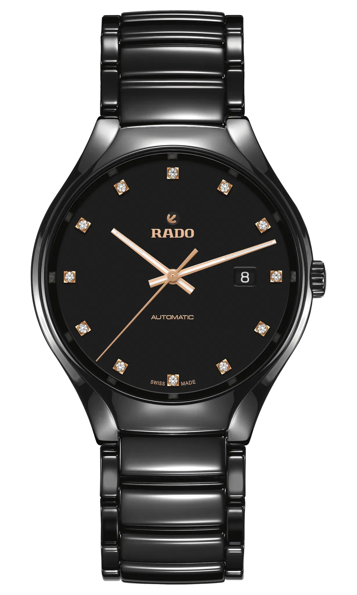 Rado True Round Automatic Diamonds Black r27056732
