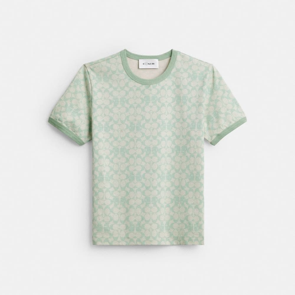 Coach Coach | Brain Dead Signature Ringer T-Shirt Mint