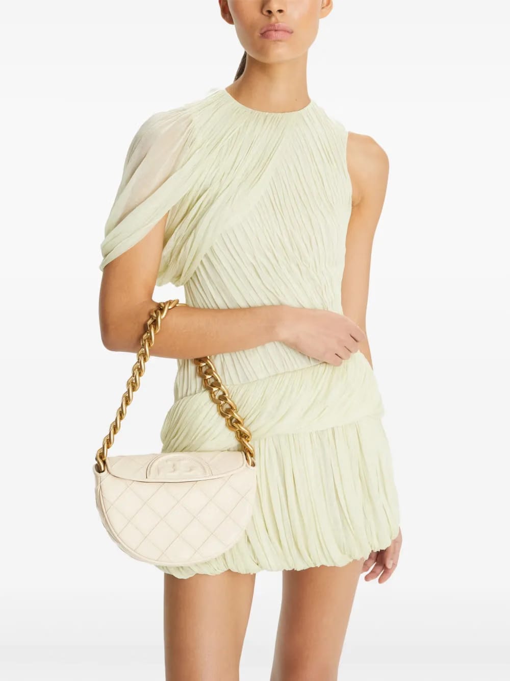quilted leather shoulder bag