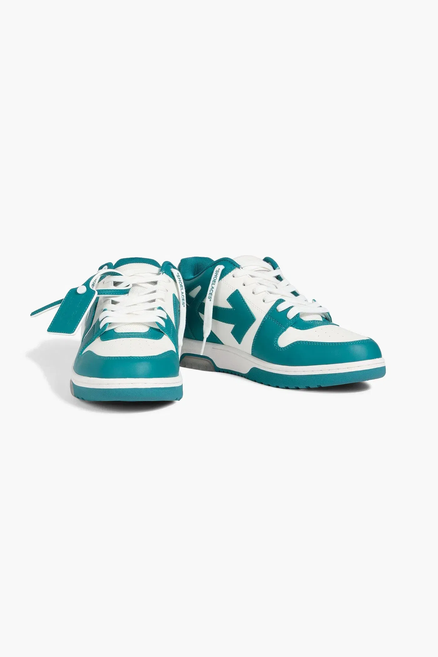 Off-White Out Of Office Leather Sneakers Teal