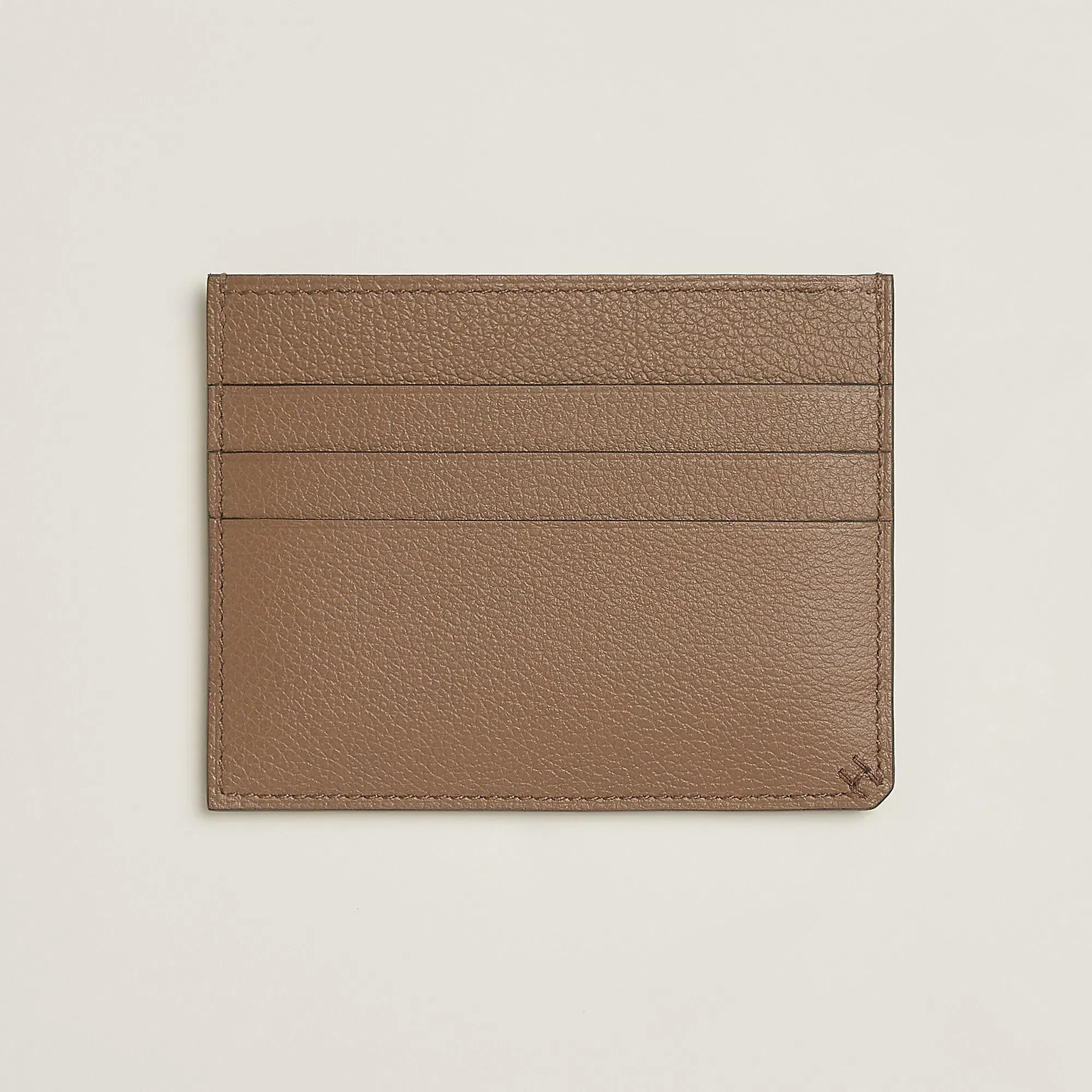 Hermes H Sellier Fil Card Holder Noir