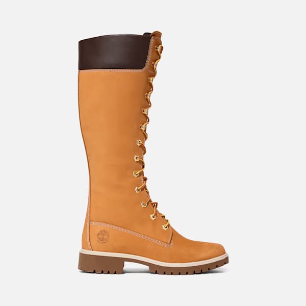 Timberland Premium 14-Inch Waterproof Boot Wheat Nubuck Women'S