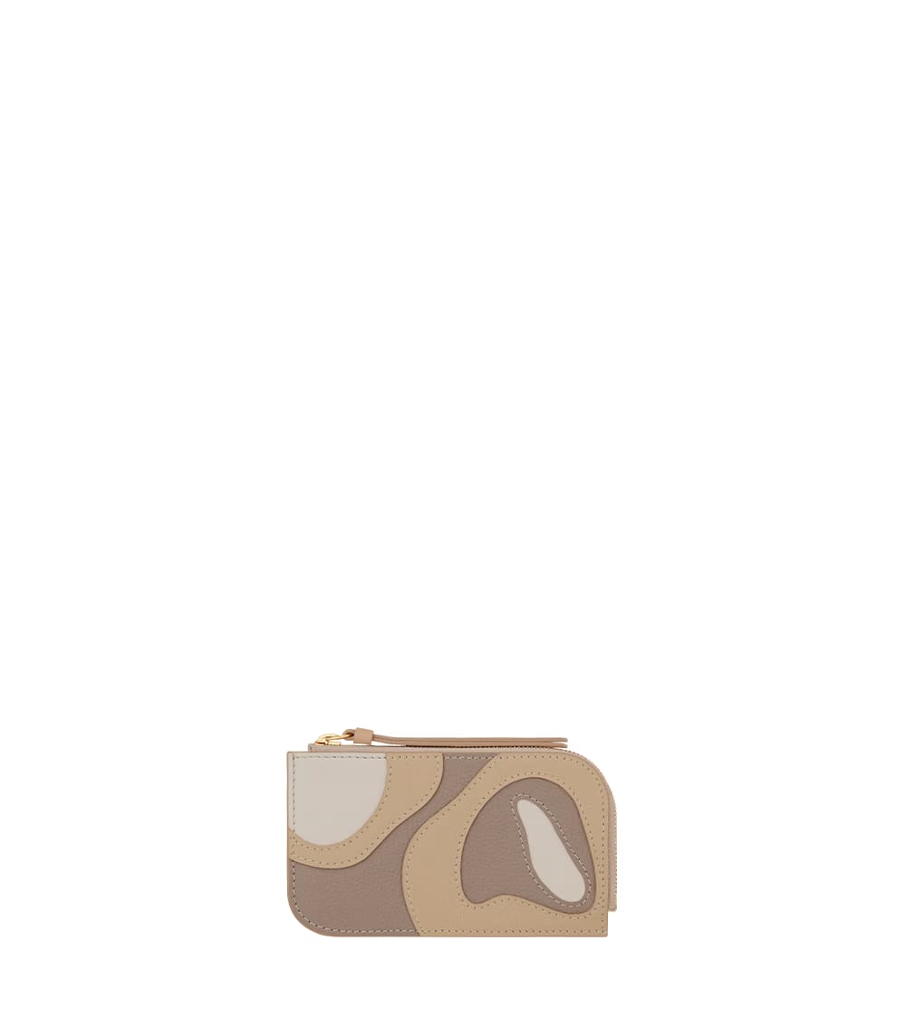 Polene Atla Card Holder Trio Taupe