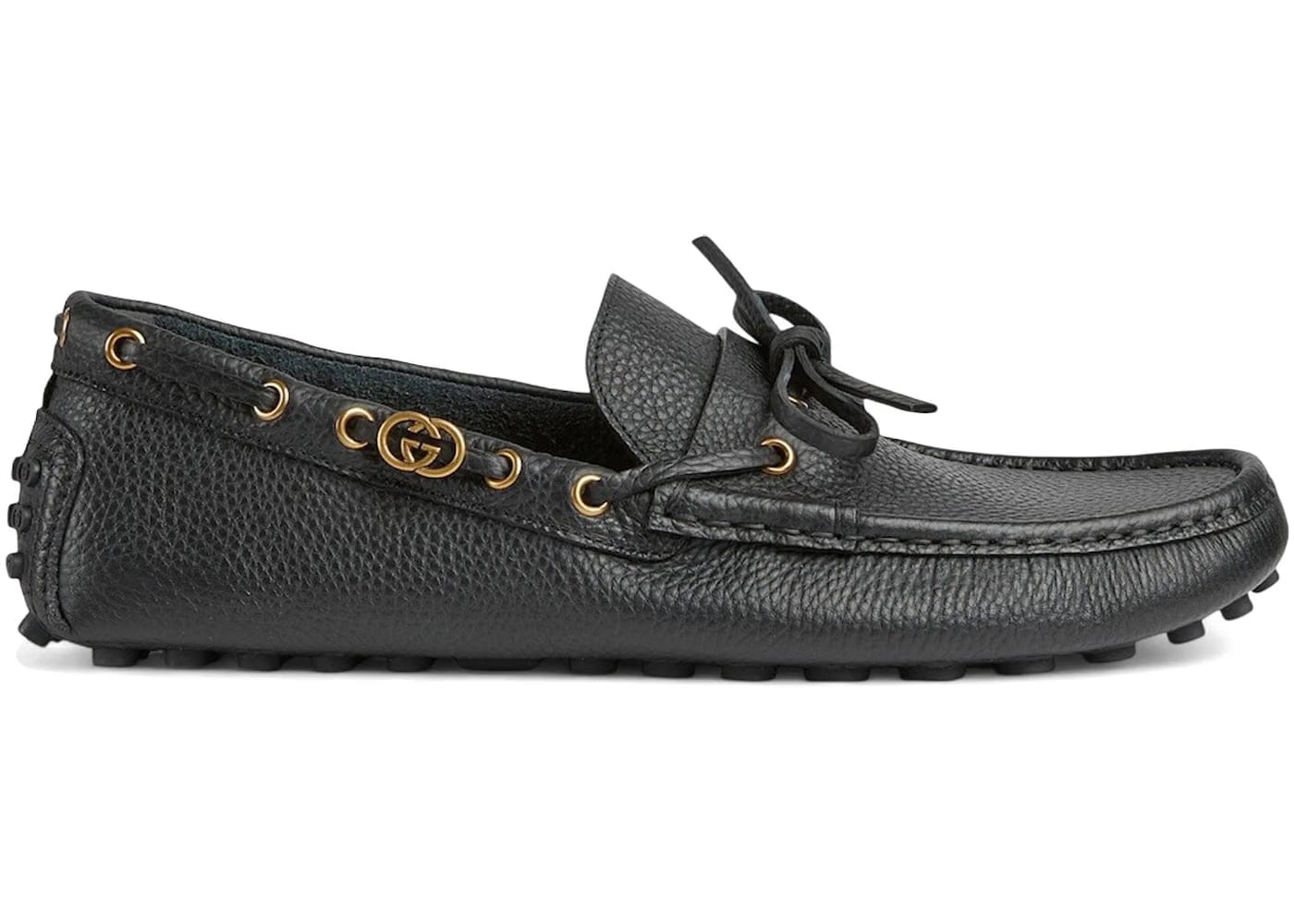 Gucci Driver Loafers Interlocking G Black